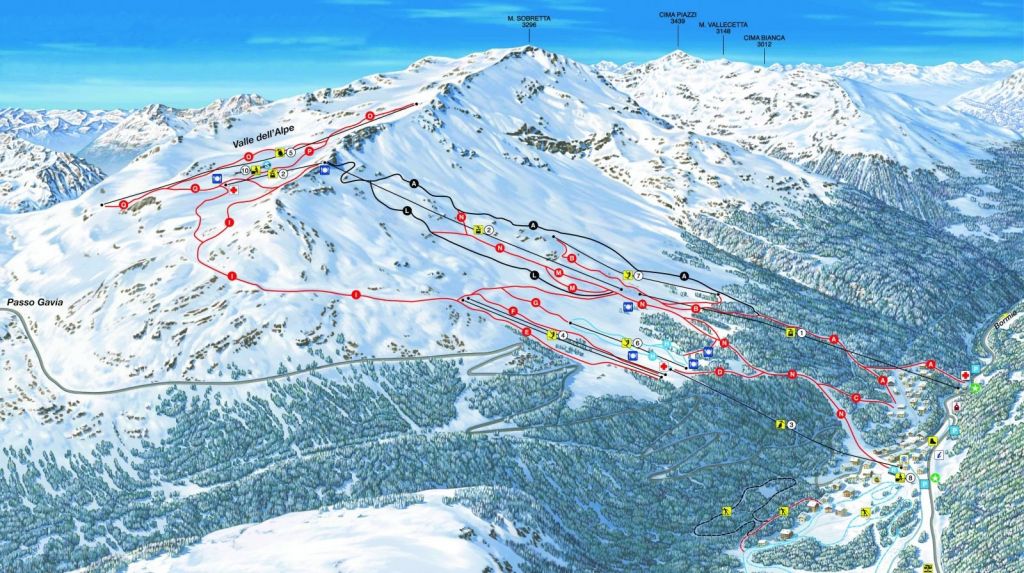 Piste Map Santa Carina